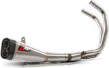 Impianto Di Scarico Completo Non Catalizzato E Senza Omologazione Suono Acciaio Coppa Carbonio - Zard Compatibile Con Yamaha Mt-07 (2014-2023)