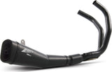 Impianto Di Scarico Completo Non Catalizzato E Senza Omologazione Suono Acciaio Nero - Zard Compatibile Con Yamaha Mt-07 (2014-2023)