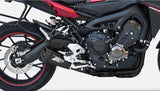 Impianto Di Scarico Completo Non Catalizzato E Senza Omologazione Suono Acciaio Nero Coppa Carbonio - Zard Compatibile Con Yamaha Tracer 900 (2015-2016)