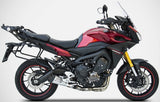 Impianto Di Scarico Completo Non Catalizzato E Senza Omologazione Suono Acciaio Coppa Carbonio - Zard Compatibile Con Yamaha Tracer 900 (2015-2016)