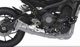 Impianto Di Scarico Completo Non Catalizzato E Senza Omologazione Suono Acciaio - Zard Compatibile Con Yamaha Xsr 900 (2016-2020)