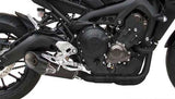 Impianto Di Scarico Completo Non Catalizzato E Senza Omologazione Suono Acciaio Nero Coppa Carbonio - Zard Compatibile Con Yamaha Mt-09 (2017-2020)