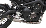 Impianto Di Scarico Completo Non Catalizzato E Senza Omologazione Suono Titanio Coppa Carbonio - Zard Compatibile Con Yamaha Mt-09 (2017-2020)