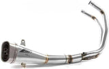 Impianto Di Scarico Completo Non Catalizzato E Senza Omologazione Suono Acciaio - Zard Compatibile Con Yamaha R7 (2021-2023)