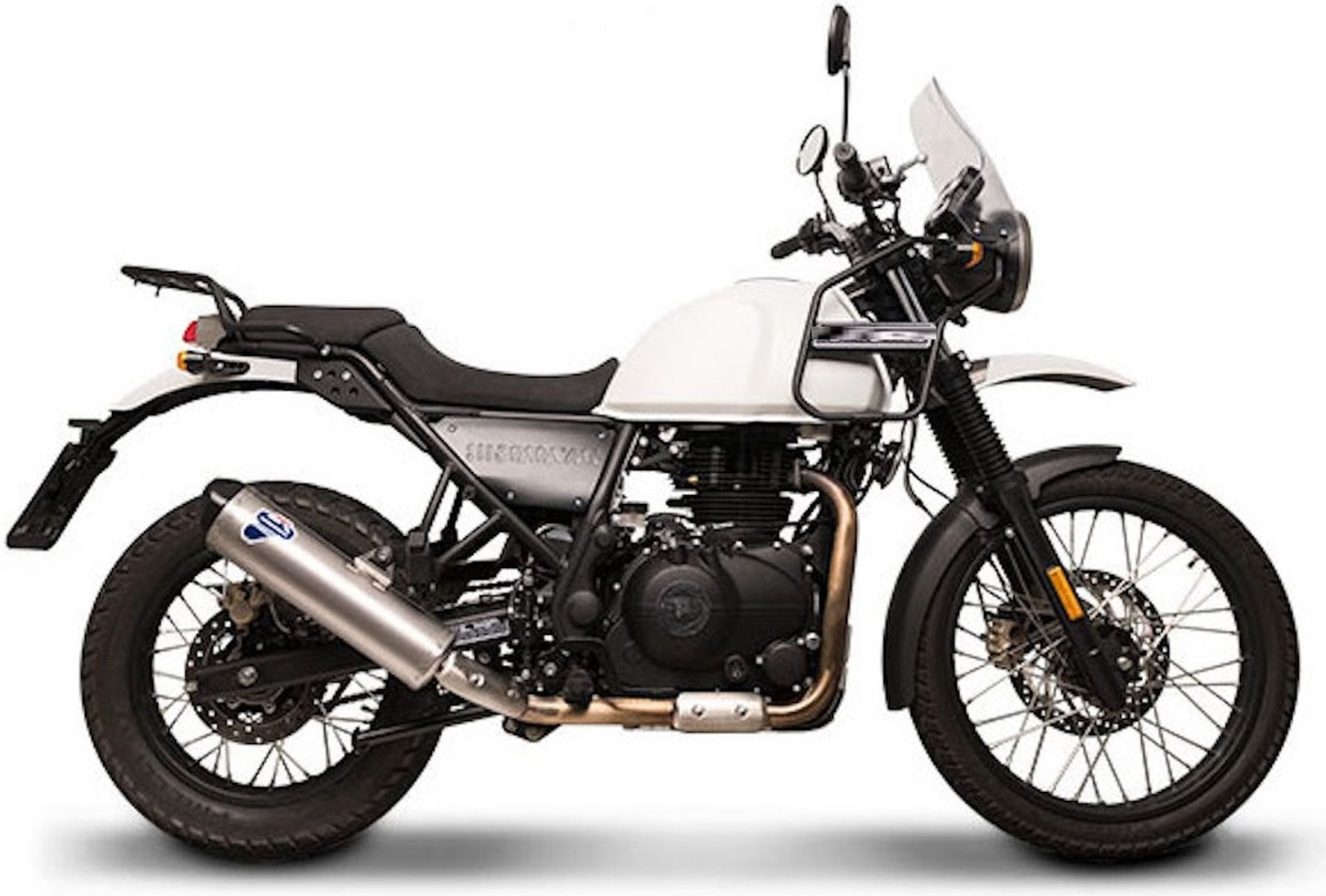 Exhaust Tip Without Sound Certification Relevance Stainless Steel - Termignoni Compatible With Royal Enfield Himalayan (2018-2020)