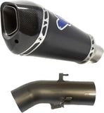 Terminale Di Scarico Senza Omologazione Suono Relevance Titanio Nero Coppa Carbonio - Termignoni Compatibile Con Benelli Leoncino 500 Trail (2018-2020)