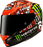 Casco Integrale Per Moto Hjc Rpha 12 P.I.M. Evo (Carbon-Aramid/Fiberglass/Natural Fiber) Mc1 Quartararo Replica Ii Taglia 10 Xl