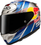 Casco Integrale Per Moto Hjc Rpha 12 P.I.M. Evo (Carbon-Aramid/Fiberglass/Natural Fiber) Mc21 Red Bull Austin Gp 2 Taglia 08 M