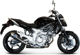 Terminale Di Scarico Con Omologazione Suono Oval Carbonio - Termignoni Compatibile Con Suzuki Gladius (2009-2019)