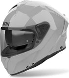 Casco Integrale Per Moto Airoh Spark 2 - Sp298 Thermoplastic Hrt Cemento Grigio Gloss Color Taglia M