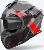 Full-Face Motorcycle Helmet Airoh Spark 2 - Sp2D55 Thermoplastic Hrt Gloss Red Dart Size Xxl
