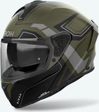Casco Integrale Per Moto Airoh Spark 2 - Sp2D70 Thermoplastic Hrt Verde Militare Matto Dart Taglia S