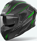 Casco Integrale Per Moto Airoh Spark 2 - Sp2Sh33 Thermoplastic Hrt Verde Matto Shadow Taglia L