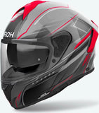 Casco Integrale Per Moto Airoh Spark 2 - Sp2Sh55 Thermoplastic Hrt Rosso Gloss Shadow Taglia Xxl