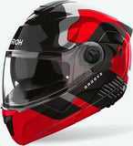 Casco Modulare Per Moto Airoh Specktre - Specg55 Thermoplastic Hrt Rosso Gloss Groove Taglia M