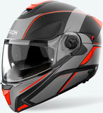 Casco Modulare Per Moto Airoh Specktre - Specl32 Thermoplastic Hrt Arancio Matto Leaf Taglia M