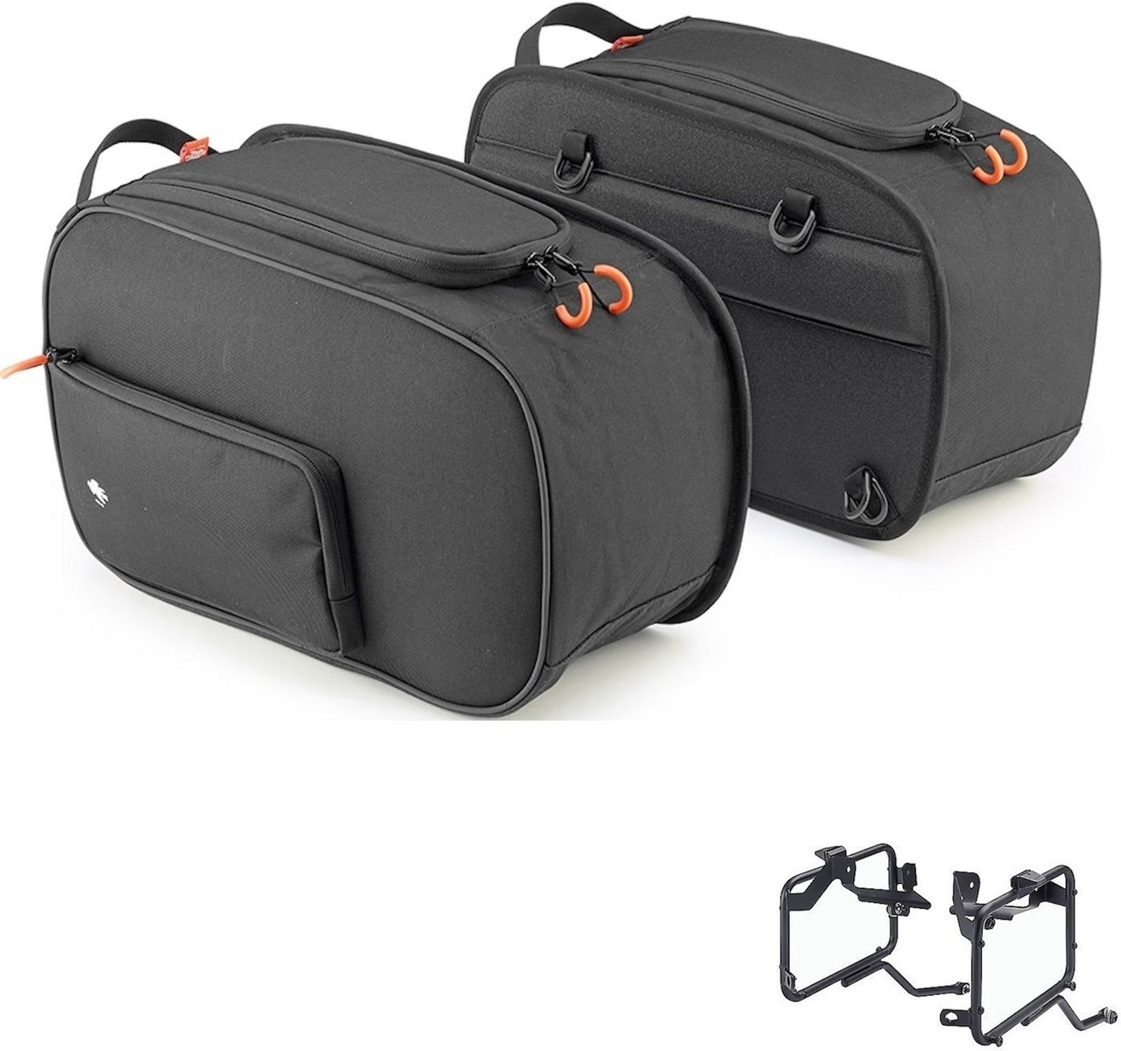Side Bags St105 + Side Bags Holder - Kappa Moto Compatible With Kawasaki Z 650 (2017-2019)