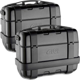 Monokey Trekker Black Side Cases - 66 Lt Trekker Aluminium - Givi Compatible With Triumph Tiger 800 - Xc - Xr (2011-2017)