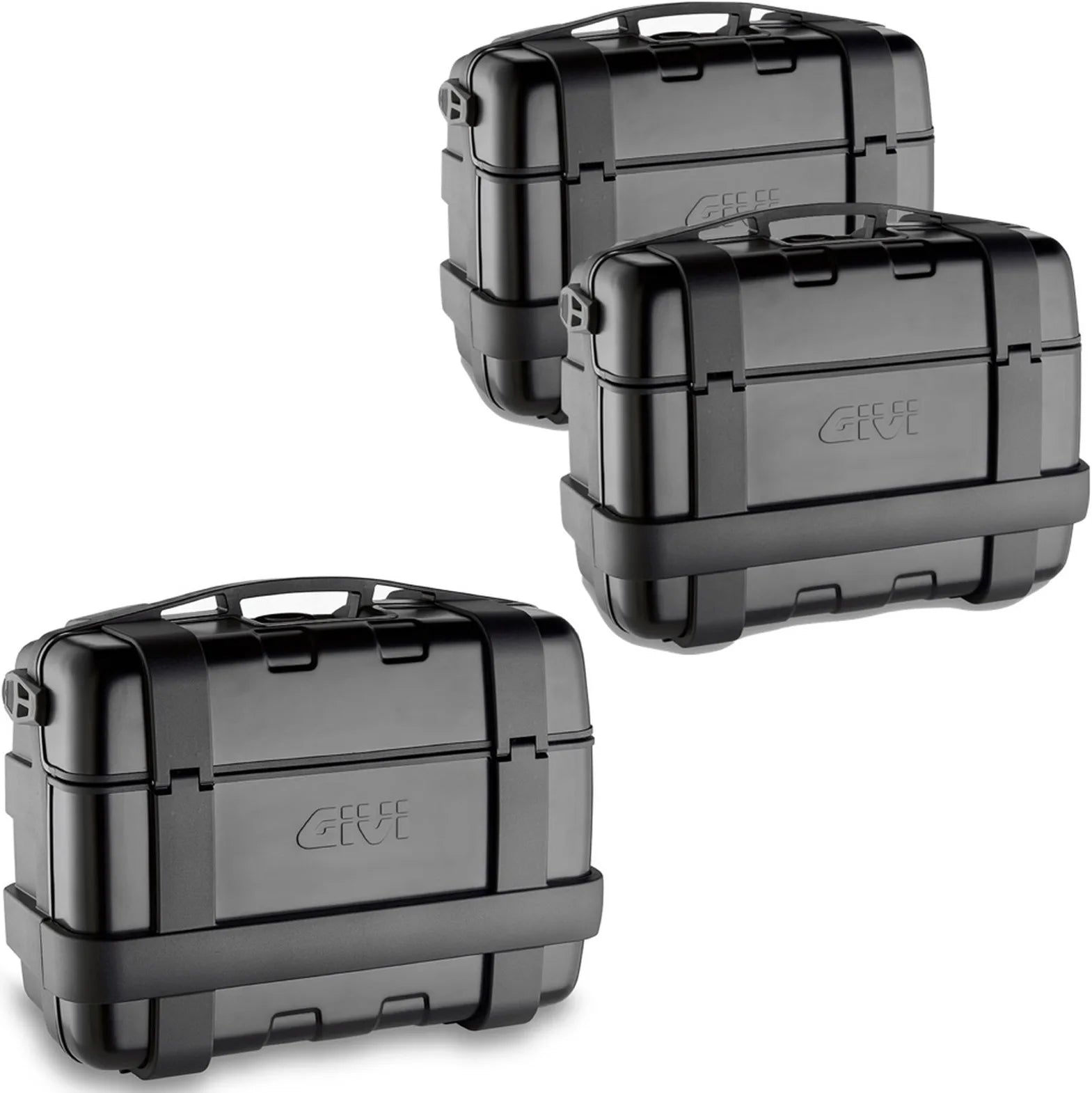 Bauletto + Valigie Laterali Trekker Nero 99 Lt Trekker Alluminio - Givi Compatibile Con Benelli Trk 702 (2023-2024)