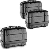 Trekker Black Top Case + Side Cases - 99 Lt Trekker Aluminium - Givi Compatible With Honda Vfr 800 (1998-2001)