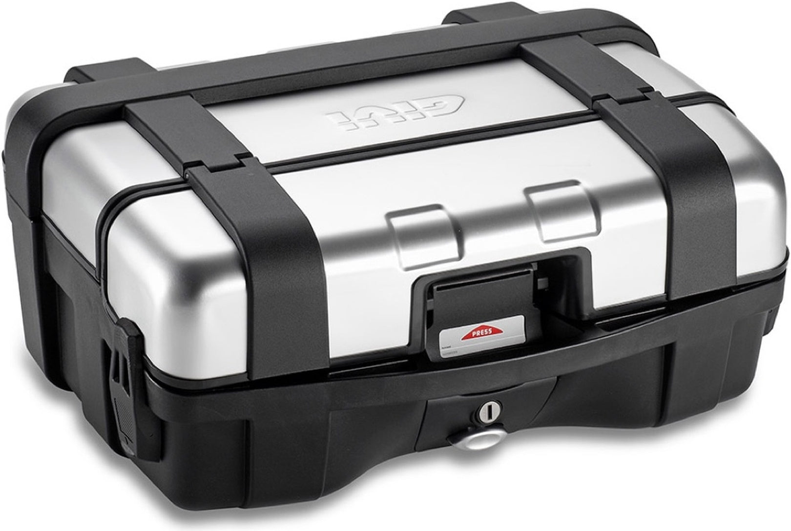 Monokey Trekker Aluminium Top Case - 33 Lt Trekker Aluminium - Givi Compatible With Kove Moto 510 X (2024)