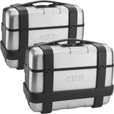 Monokey Trekker Side Cases - 66 Lt Trekker Aluminium - Givi Compatible With Triumph Tiger 900 (2020-2023)