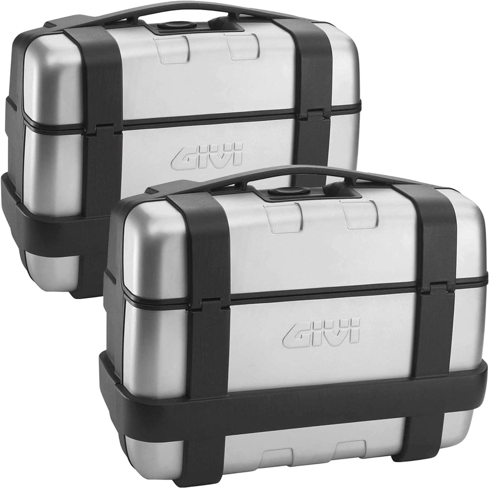 Monokey Trekker Side Cases - 66 Lt Trekker Aluminium - Givi Compatible With Moto Guzzi Stelvio 1000 (2024)