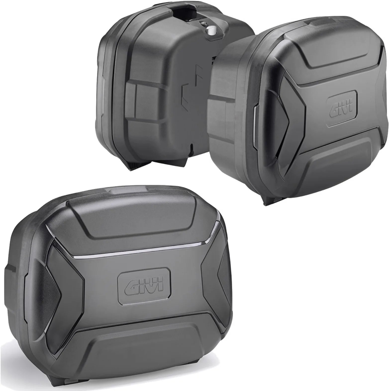 Bauletto + Valigie Laterali Trekker Lite Nero 105 Lt Trekker Lite Plastica - Givi Compatibile Con Benelli Trk 702 (2023-2024)