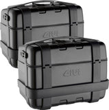 Monokey Trekker Black Side Cases - 92 Lt Trekker Aluminium - Givi Compatible With Bmw G 650 Gs (2011-2017)