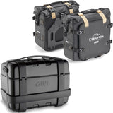 Bauletto + Borse Laterali Trekker Canyon Nero 96 Lt Trekker Canyon Plastica - Givi Compatibile Con Honda Nc 750 X - Dct (2014-2015)