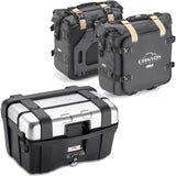 Bauletto + Borse Laterali Trekker Canyon 96 Lt Trekker Canyon Plastica - Givi Compatibile Con Honda Nc 700 S (2012-2013)
