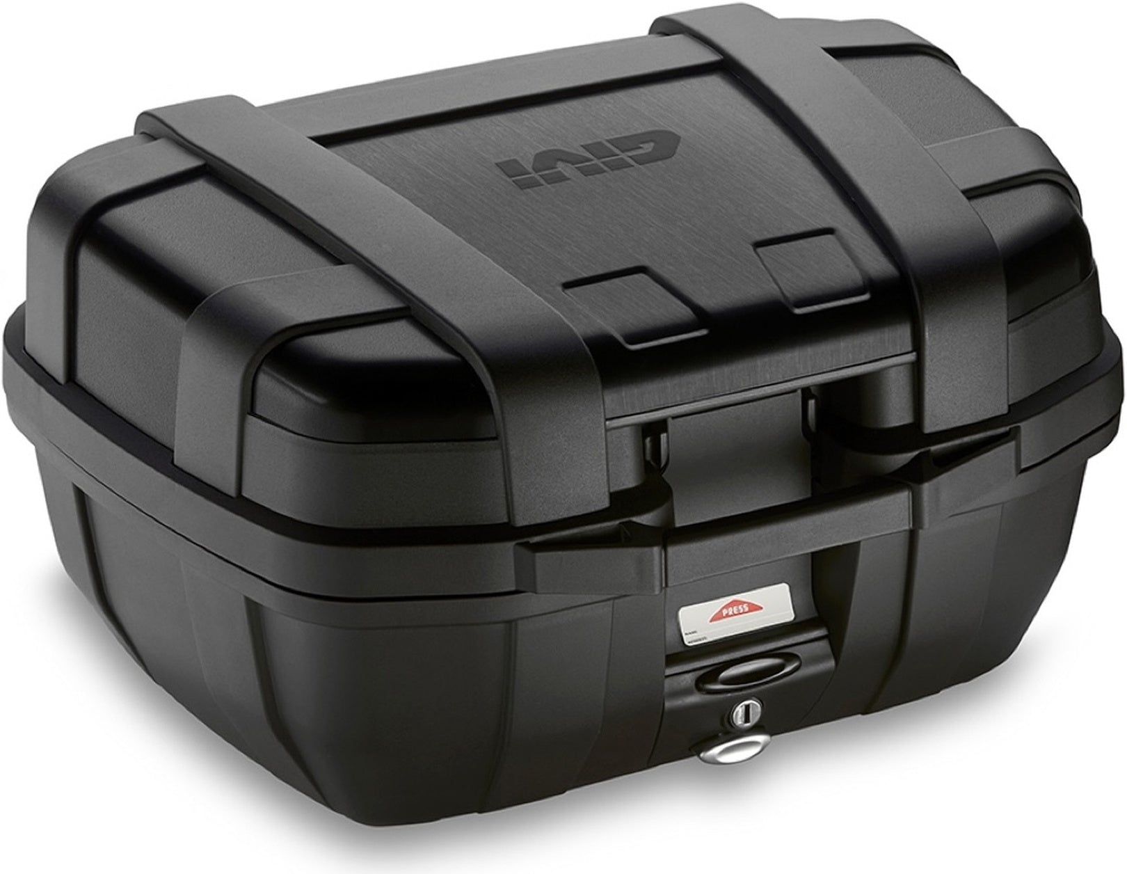 Monokey Trekker Lite Black Top Case - 52 Lt 6Kg Trekker Lite Technopolymer - Givi Compatible With Moto Guzzi V85 Tt (2019-2023)