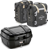 Bauletto + Borse Laterali Trekker Canyon Nero 122 Lt Trekker Canyon Plastica - Givi Compatibile Con Honda Cb 650 R (2021-2023)