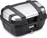 Monokey Trekker Aluminium Top Case - 52 Lt Trekker Aluminium - Givi Compatible With Triumph Street Triple 765 (2020)