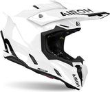 Casco Off-Road Per Moto Airoh Twist 3 - Tw314 Thermoplastic Hrt Bianco Gloss Color Taglia S