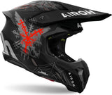 Casco Off-Road Per Moto Airoh Twist 3 - Tw3A35 Thermoplastic Hrt Matto Arcade Taglia M