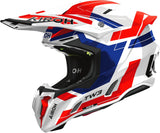 Off-Road Motorcycle Helmet Airoh Twist 3 - Tw3Di18 Thermoplastic Hrt Blue Red Gloss Dynasty Size S