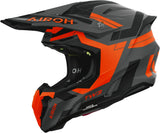 Casco Off-Road Per Moto Airoh Twist 3 - Tw3Di32 Thermoplastic Hrt Arancio Matto Dynasty Taglia L