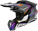 Casco Off-Road Per Moto Airoh Twist 3 - Tw3H38 Thermoplastic Hrt Gloss Hustle Taglia Xs