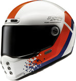 Full-Face Motorcycle Helmet Hjc V10 Advanced Fiberglass Composite Mc21 Fq20 Retro Size 09 L