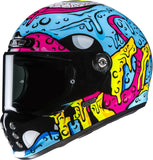 Casco Integrale Per Moto Hjc V10 Advanced Fiberglass Composite Mc28 Squeeze Taglia 06 Xs