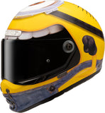 Full-Face Motorcycle Helmet Hjc V10 Advanced Fiberglass Composite Mc3 Stuart Minions Size 06 Xs