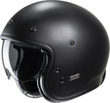 Urban Motorcycle Helmet Hjc V31 Advanced Fiberglass Composite Semi Flat Black Size 08 M