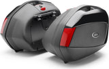 Monokey Side Black Side Cases - 70 Lt Technopolymer - Givi Compatible With Suzuki Dl 650 V-Strom (2004-2011)