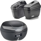 Bauletto + Valigie Laterali Nero Tech 84 Lt Plastica - Givi Compatibile Con Honda Nc 750 X (2021-2025)