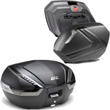 Bauletto + Valigie Laterali Carbon Look Tech 121 Lt Plastica - Givi Compatibile Con Moto Guzzi V 100 Mandello 1000 (2022-2024)