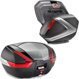 Silver Top Case + Side Cases - 121 Lt Technopolymer - Givi Compatible With Moto Guzzi V 100 Mandello 1000 (2022-2024)