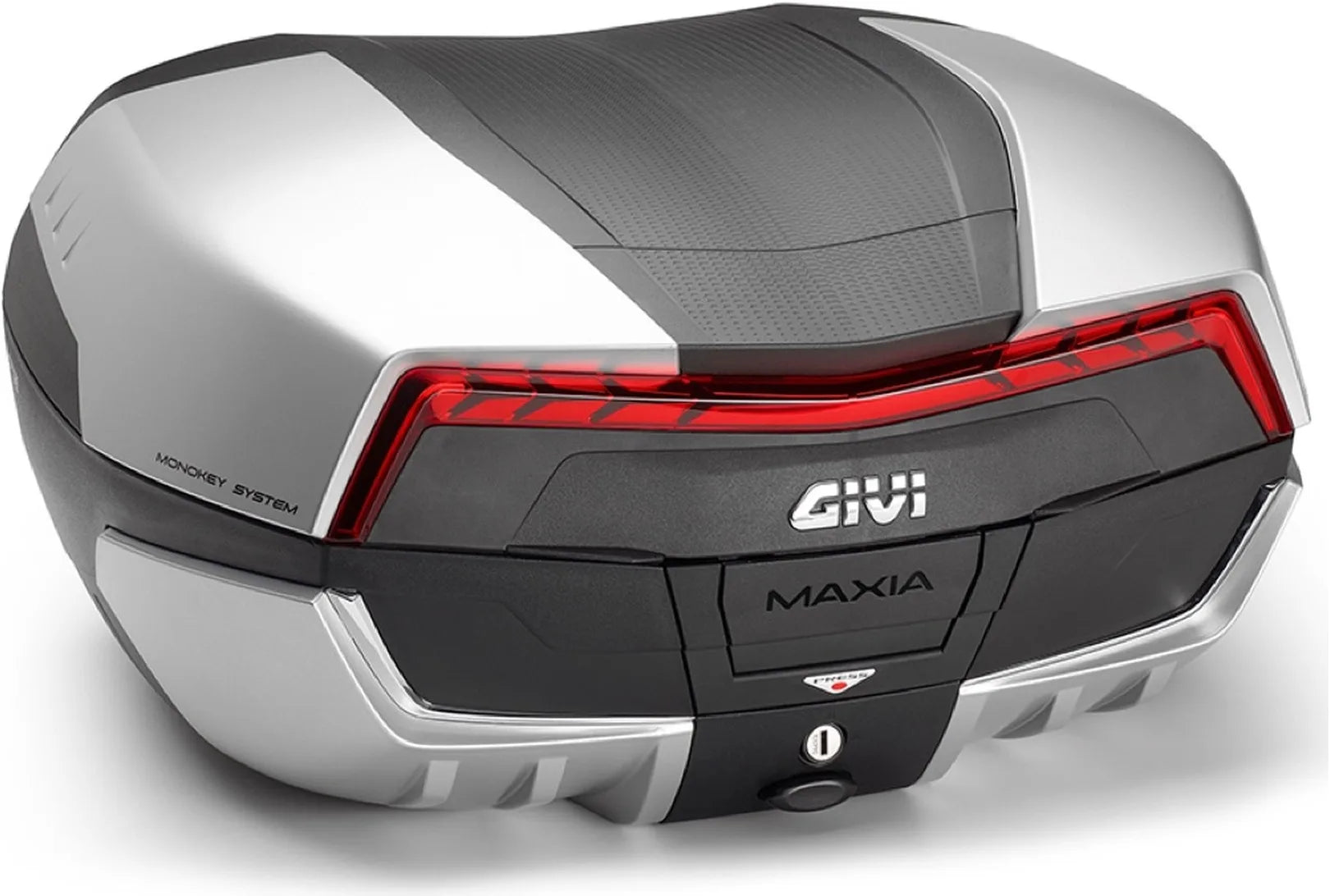 Bauletto Monokey Maxia 5 Argento 58 Lt Maxia 5 Plastica - Givi Compatibile Con Ktm 1290 Super Adventure R (2017-2020)