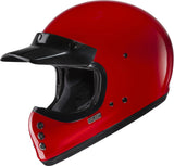Casco Integrale Per Moto Hjc V60 Advanced Fiberglass Composite Rosso Profondo Taglia 09 L