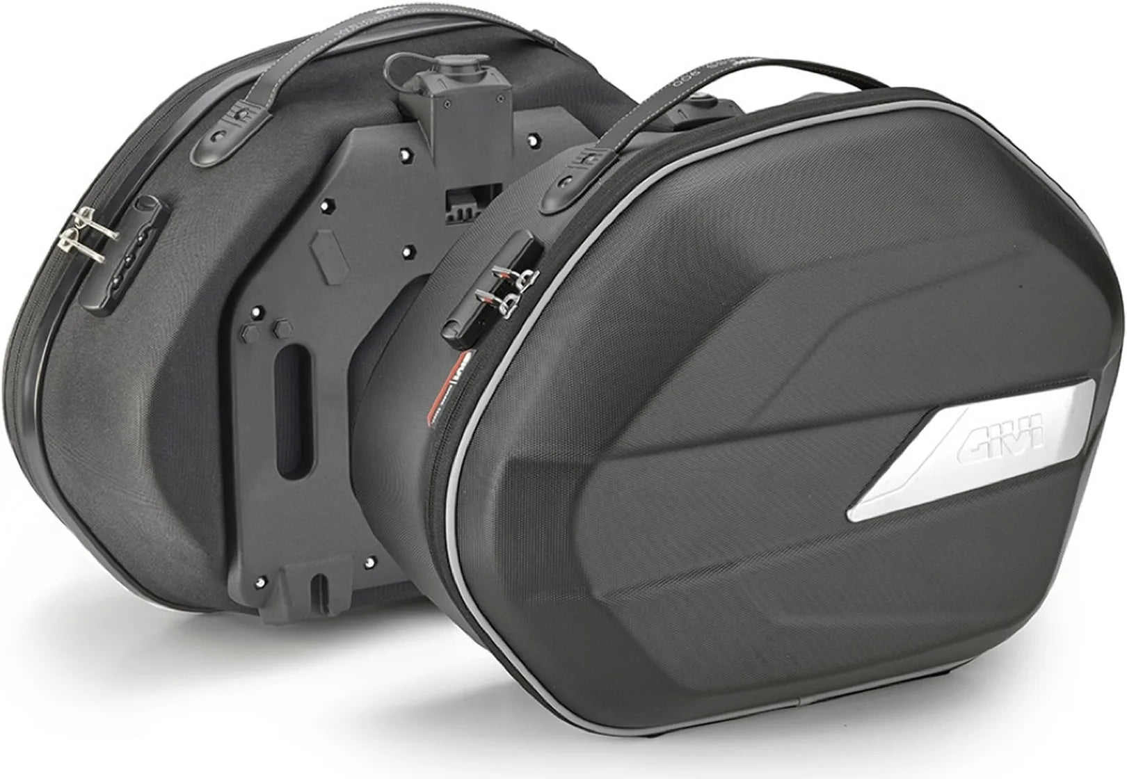 Borse Laterali Monokey Nero 50 Lt Plastica - Givi Compatibile Con Suzuki Gsf 1250 Bandit - S (2007-2011)